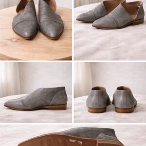 Women’s Gray Leather Loafers